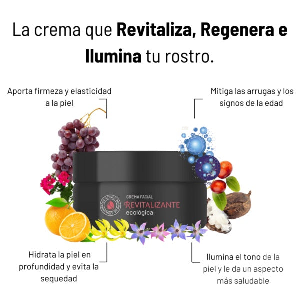 Crema facial revitalizante Taller madreselva en UnicornioH Cosméticos