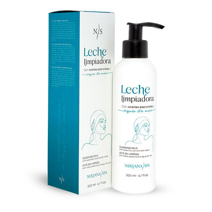 Leche facial limpiadora con agua de mar Nirvana Spa en UnicornioH Cosméticos