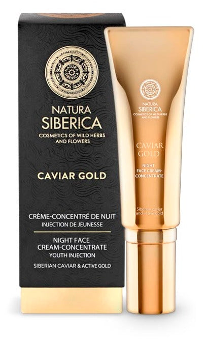 Crema concentrada Antiedad de noche Caviar Gold Natura Siberica en UnicornioH Cosméticos