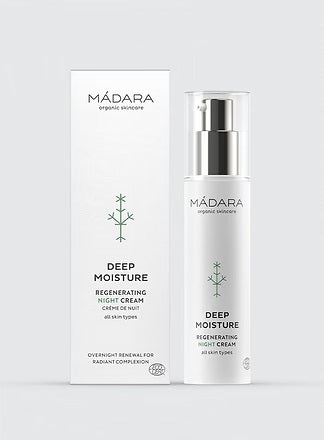 Crema hidratante de noche deep moisture de Madara